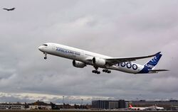 Airbus A350-1000 maiden take-off in France