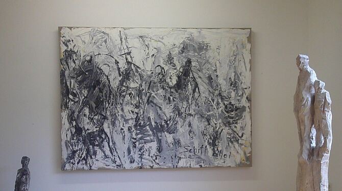 Im Zentrum steht die menschliche Gestalt: Malerei und Plastik von Klaus Prior in Thalheim.