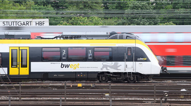 Harte Zeiten für Bahnfahrer: An vier Wochenenden entfallen Züge Richtung Stuttgart.  FOTO: GOLLNOW/DPA
