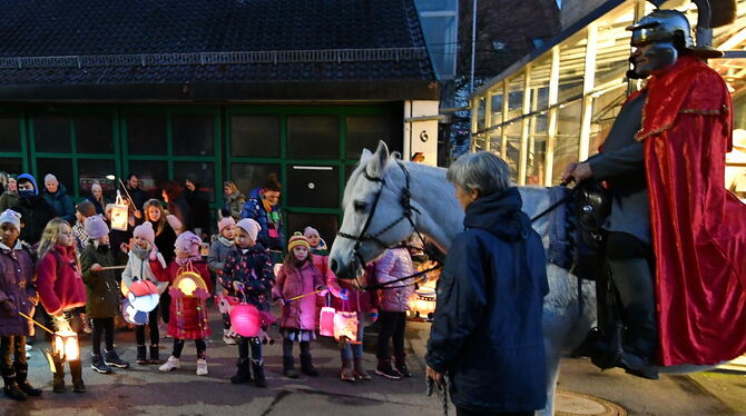 Vom Albverein organisiertes Event: Martinsritt in Bronnweiler