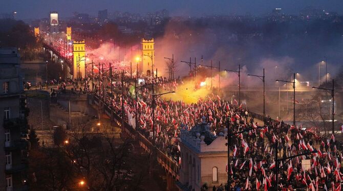 Unabhängigkeitstag in Warschau