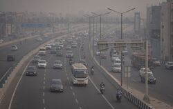 Smog in Neu Delhi