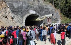 Tunnel-Einsturz in Indien