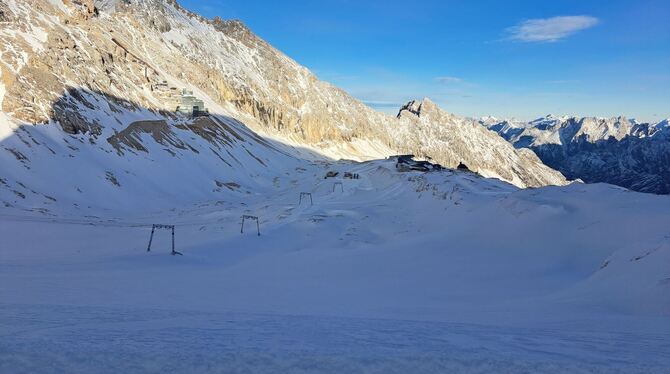 Skigebiet an der Zugspitze