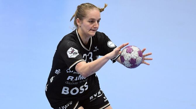 Metzingens Rückraumspielerin Verena Oßwald erzielt gegen ihren Ex-Club Bad Wildungen vier Tore.