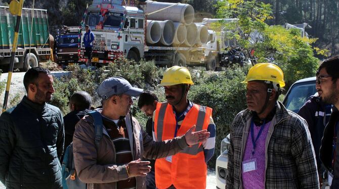 Tunneleinsturz in Indien Tunneleinsturz in Indien