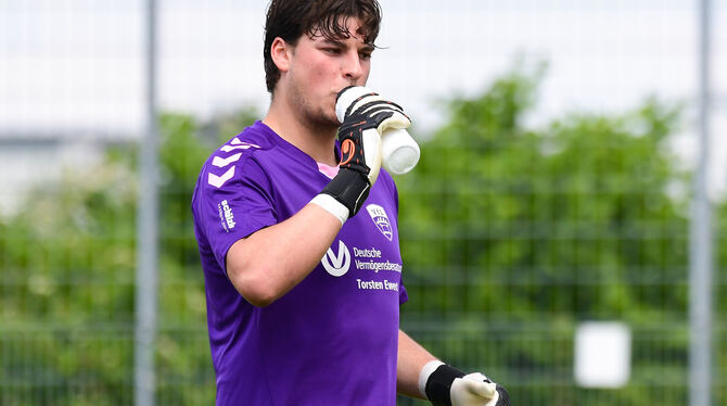 Pfullingens Torwart Martin Welsch und seine Teamkollegen haben in der Winterpause genügend Zeit, ihre Akkus aufzuladen und neue