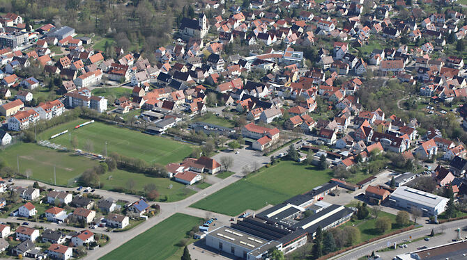 Das Quartier Nord-Ost in Mössingen Hoeckle-Areal in Mössingen (mit dem Hoeckle-Areal im Bild unten in der Mitte) soll als erstes