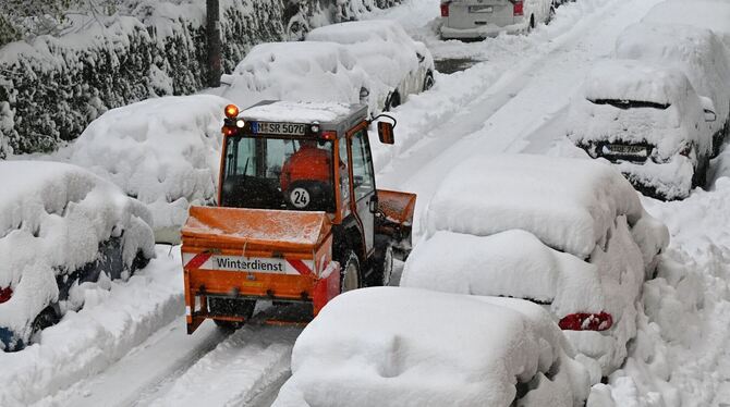 Wintereinbruch in Süddeutschland - München