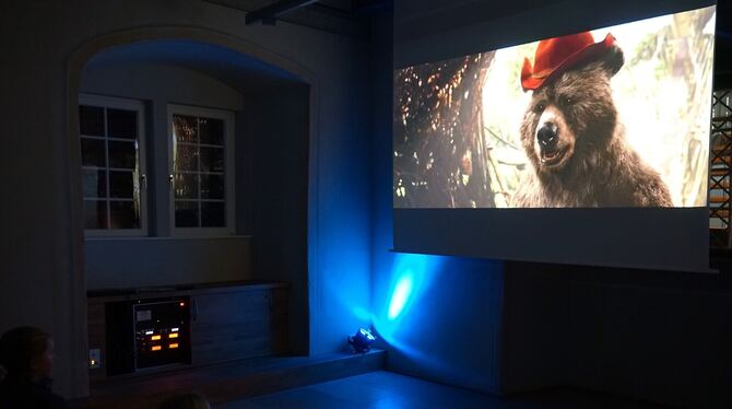 Der Film »Paddington« erfreute im Kirchentellinsfurter Schloss die Zuschauer. FOTO: STRAUB