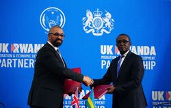 Großbritanniens Innenminister Cleverly zu Besuch in Ruanda