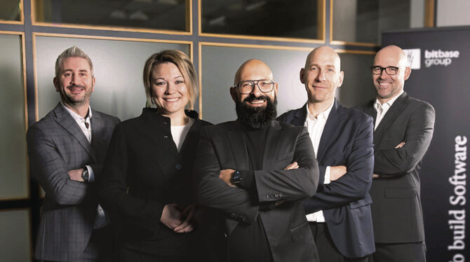 Die künftigen Gesellschafter von BBG Bitbase Group und von Kameon (von links):  Volker Baisch, Anna Eberhard, José Enrique Gómez