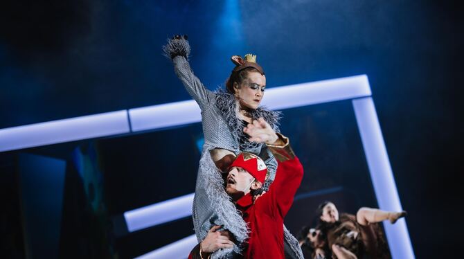 Ballettaufführung Die Mausekönigin (oben) meiunt es nicht gut mit dem Prinzen und verwandelt ihn in einen Nussknacker.