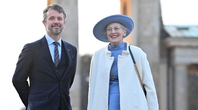 Königin Margrethe II. und Kronprinz Frederik