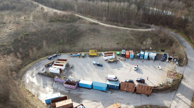 Das alte Wertstoffabgabe-Areal wird aufgegeben.