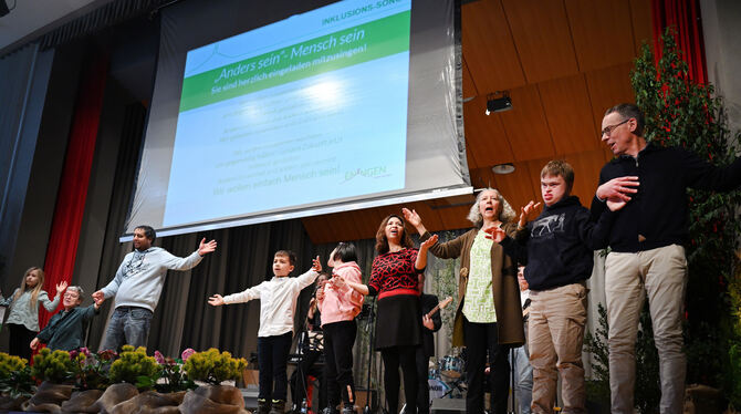 Das »Team Inklusion« rockte die Halle.