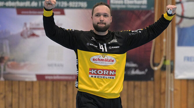Der VfL Pfullingen verlängert mit Torhüter Valentin Bantle  um eine weitere Saison.