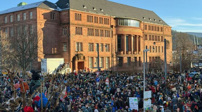 Demonstration gegen Rechtsextremismus - Freiburg im Breisgau