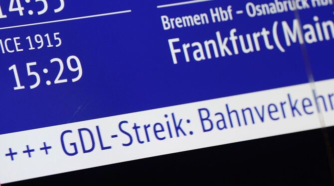 GDL-Streik bei der Bahn