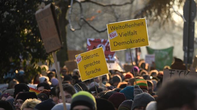 Demonstrationen gegen Rechtsextremismus - Heidelberg