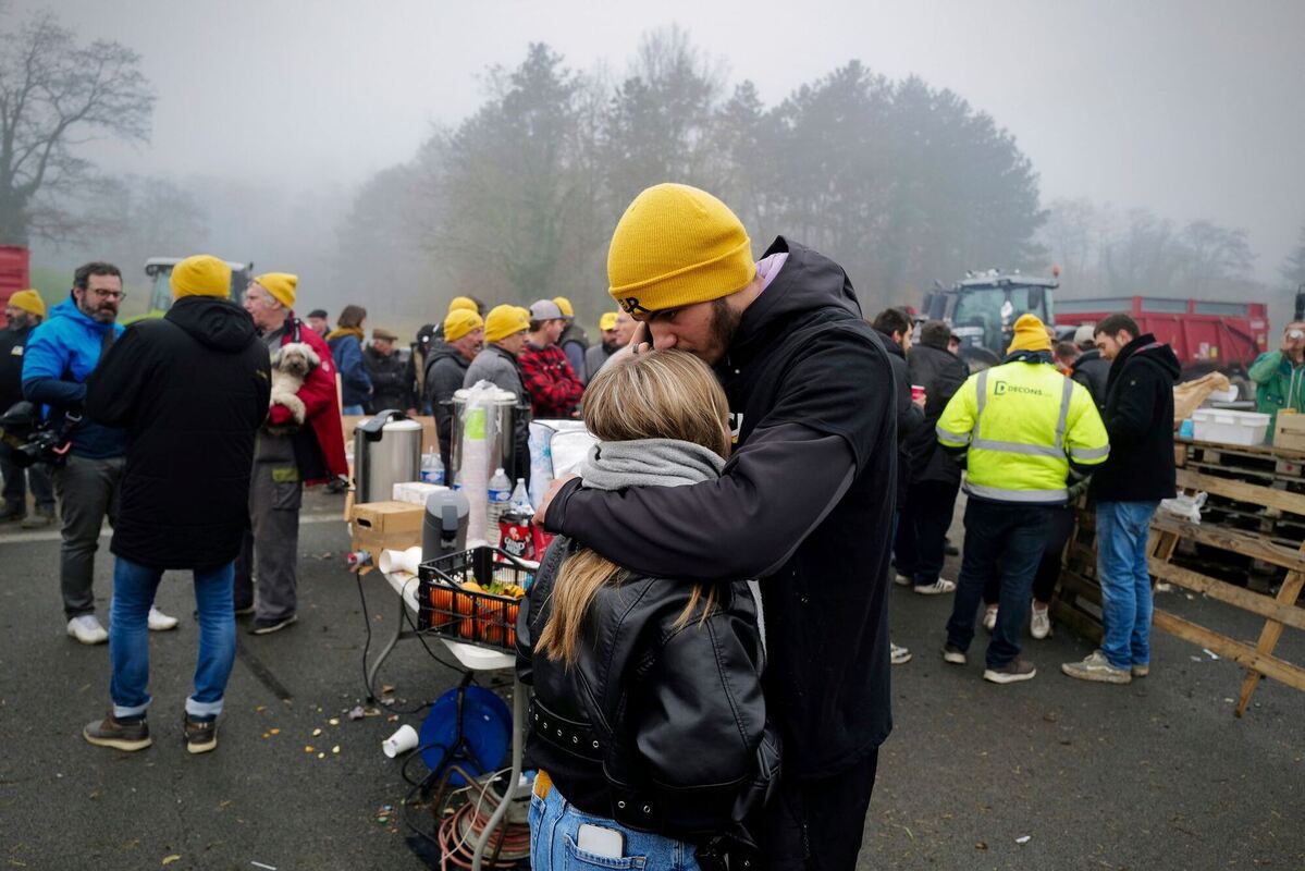 Straßenblockade Straßenblockade