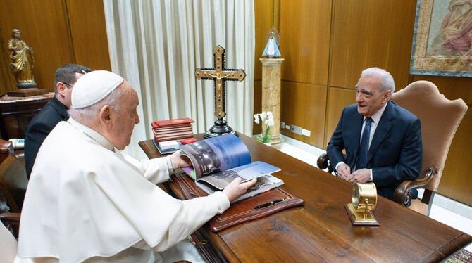 Martin Scorsese bei Papst Franziskus