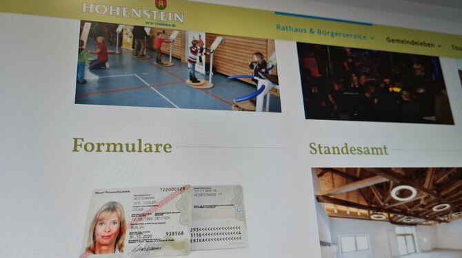 Die Gemeinde Hohenstein hat  ihr digitales  Service-Angebot ausgebaut.  FOTO: GEA