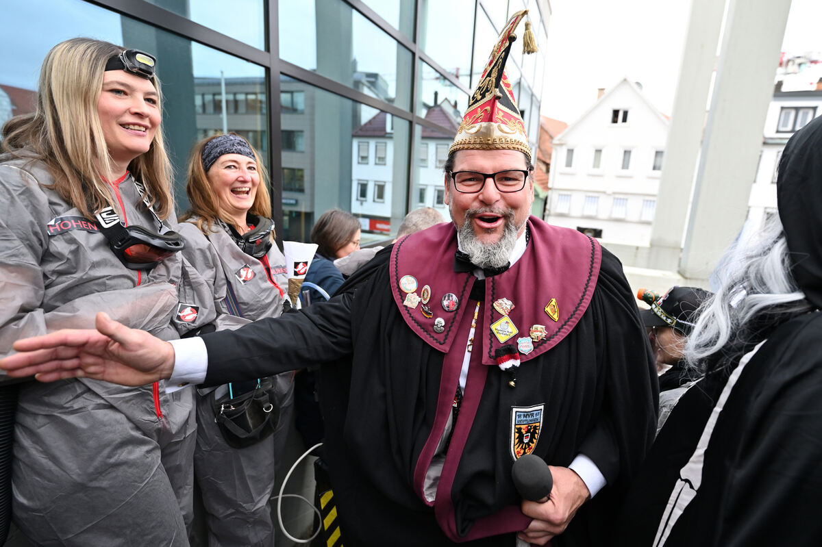 Rathaussturm in Reutlingen.