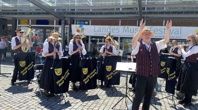 Im Sommer 2022 war der Musikverein Bad Urach beim Landes-Musik-Festival in Göppingen.