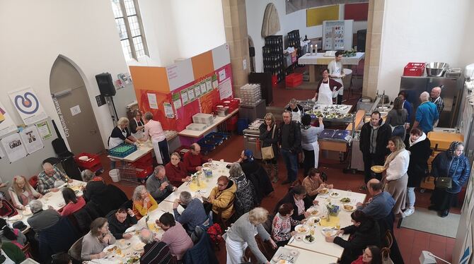 Volles Haus: Die Vesperkirche war auch in diesem Jahr wieder sehr gut besucht.