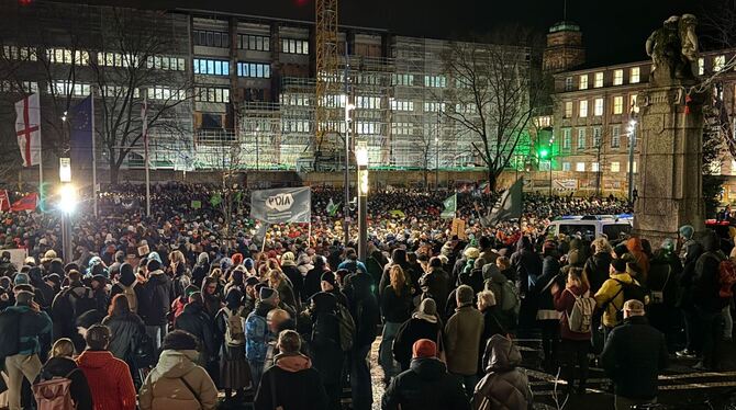 Demo gegen Rechtsextremismus in Freiburg
