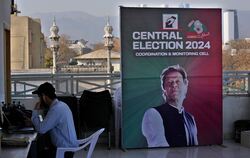 Wahlplakat für Imran Khan
