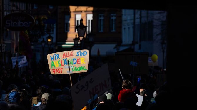 Demonstration gegen rechts - Freiburg