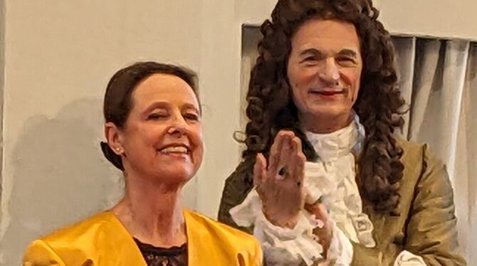 urte lucht stephan mester musica antiqua spitalhofsaal foto völker Urte Lucht und Stephan Mester präsentierten ihr Programm »Kielflügel und Federkiel« im Spitalhofsaal.