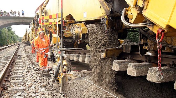 Gleisarbeiten Auch Gleisarbeiten sorgen immer wieder für Behinderungen im Zugverkehr.