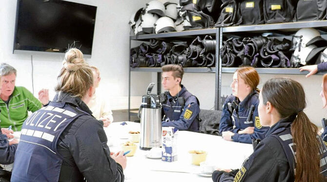 Polizeiwache in der LEA Sigmaringen. FOTO: KEIPER Polizeiwache in der LEA Sigmaringen. FOTO: KEIPER