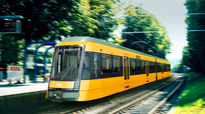 Bisher gibt es die neuen Stadtbahnen der SSB nur als Visualisierung aus dem Computer.  FOTO: TRICON AG