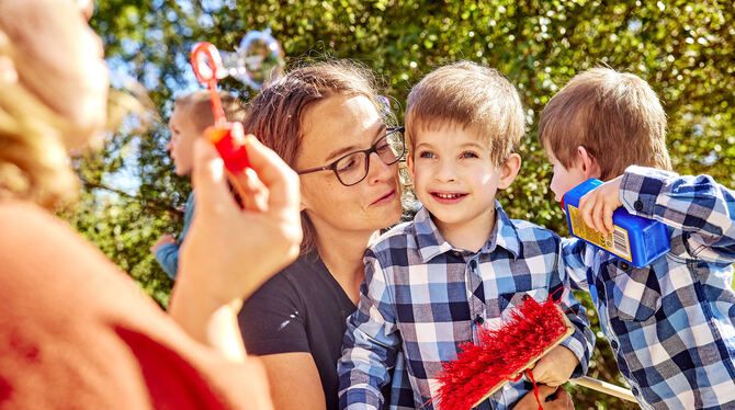 Erzieherin und Heilpädagogin Andrea Reichmann leitet die Schulkindergartengruppe »Katzen«, in der auch Ole und Mattis betreut we