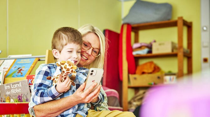 Saskia Gehri-Flöss ist sehr glücklich mit der Versorgung ihrer Zwillinge im Integrativen Kindergarten in Mariaberg.
