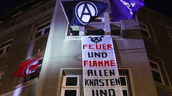 Protest nach Urteilsverkündung gegen Lina E. Protest nach Urteilsverkündung gegen Lina E.