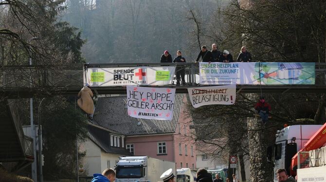 Aktivisten in Ravensburg
