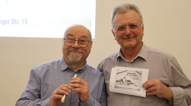 Zwei Kenner mit Engagement den Kelten auf der Spur: Michael Schwarz und Hermann Liebenow.