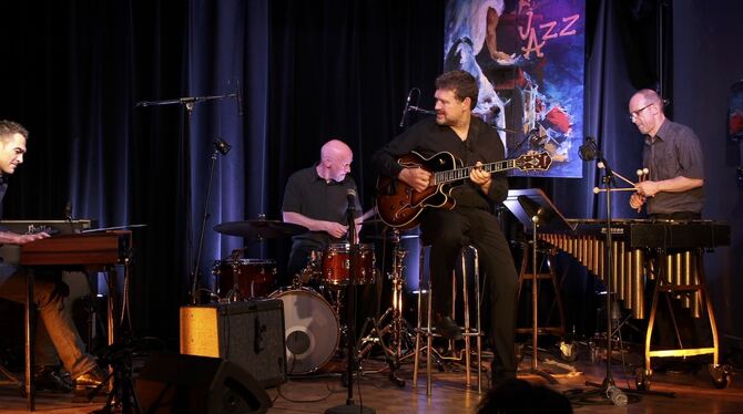 Das Jean-Philippe Bordier Quartett spielt am Sonntagmittag im Pappelgarten.