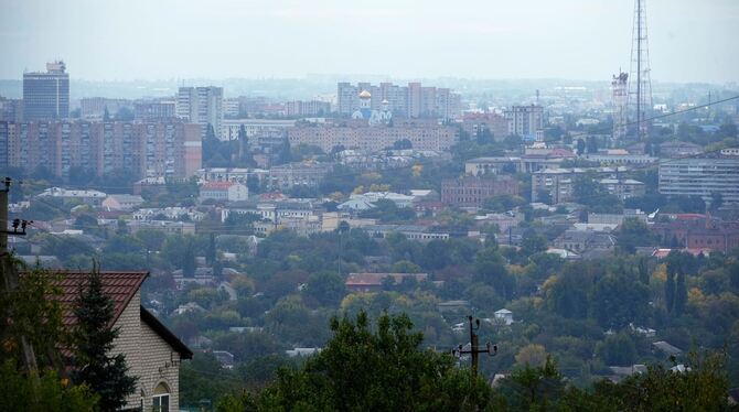Die von Russland besetzte Stadt Luhansk