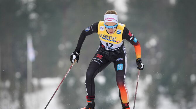 Glänzte mit Platz sieben im Weltcup in Trondheim (Norwegen): Pia Fink.