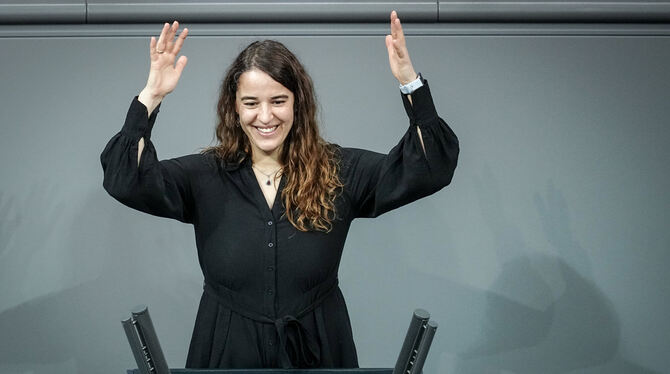 Heike Heubach (SPD), die erste gehörlose Bundestagsabgeordnete FOTO: NIETFELD/DPA