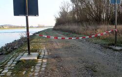 Fundort der Leiche einer 27-Jährigen am Rhein