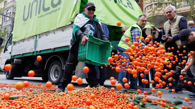 Bauernprotest in Spanien