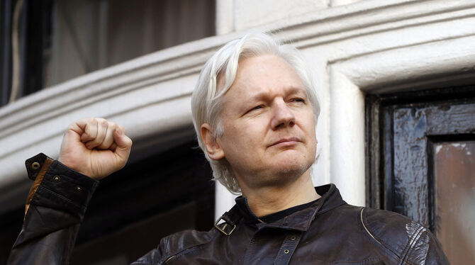 In den USA drohen Julian Assange bis zu 175 Jahre Haft.  FOTO: AUGSTEIN/DPA