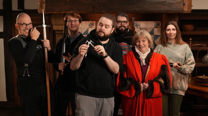 Dieses Team rekonstruierte die Burg Hohenzollern in Minecraft (von links): Andrej alias Geschichtsfenster, Josef alias TheJoCraf